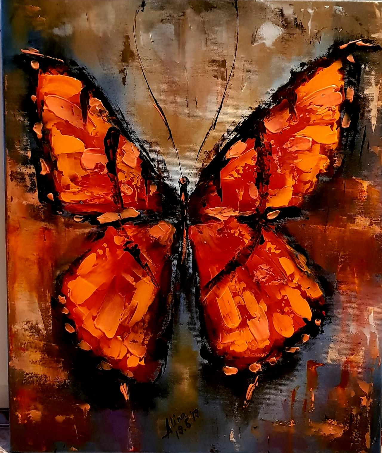 ArteDiAlina.com painting: visible into the dark